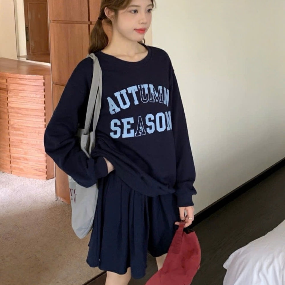 Autumn Season Set of 2 Sweatshirt and Skirt
